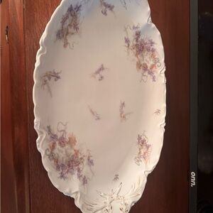 Beautiful Limoges Floral porcelain platter